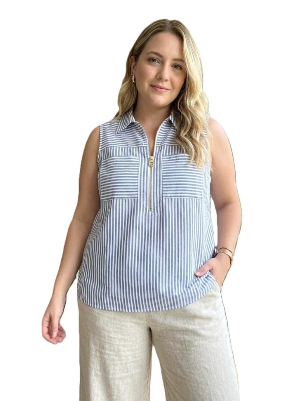 MICHAEL Michael Kors Sleeveless Blouse. Size XL
